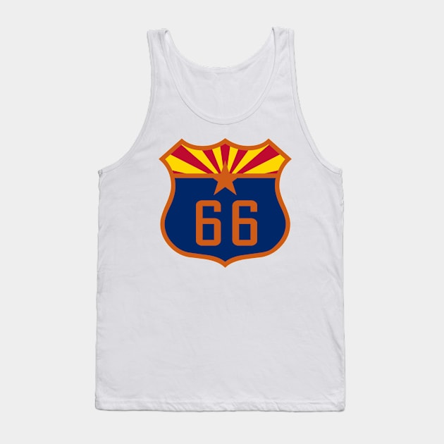 Arizona Route 66 Tank Top by rhysfunk